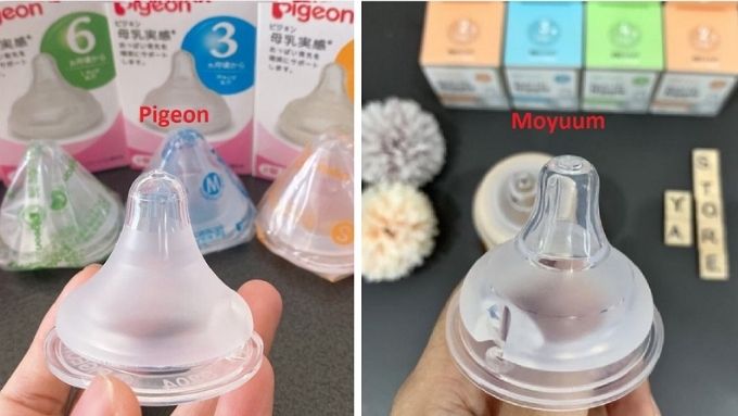 Hướng dẫn chọn bình sữa Pigeon hoặc Moyuum theo nhu cầu bé